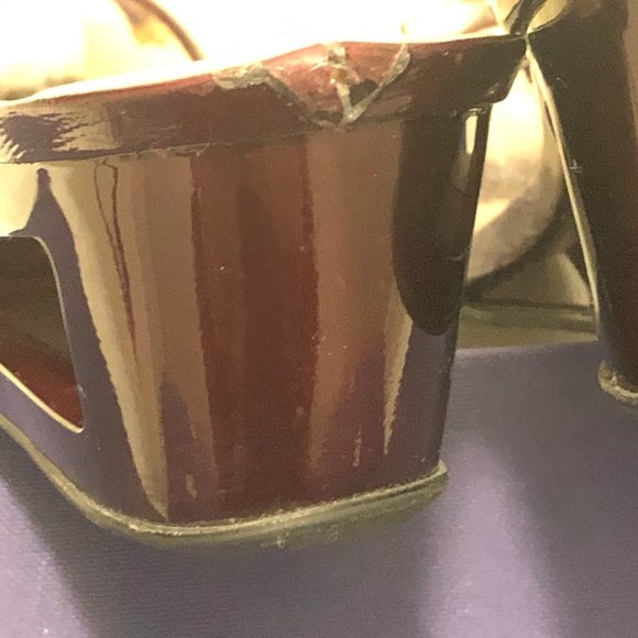 Stuart Weitzman Peep Toe Bow Wedge Heels - Size 36 - Picture 9 of 9